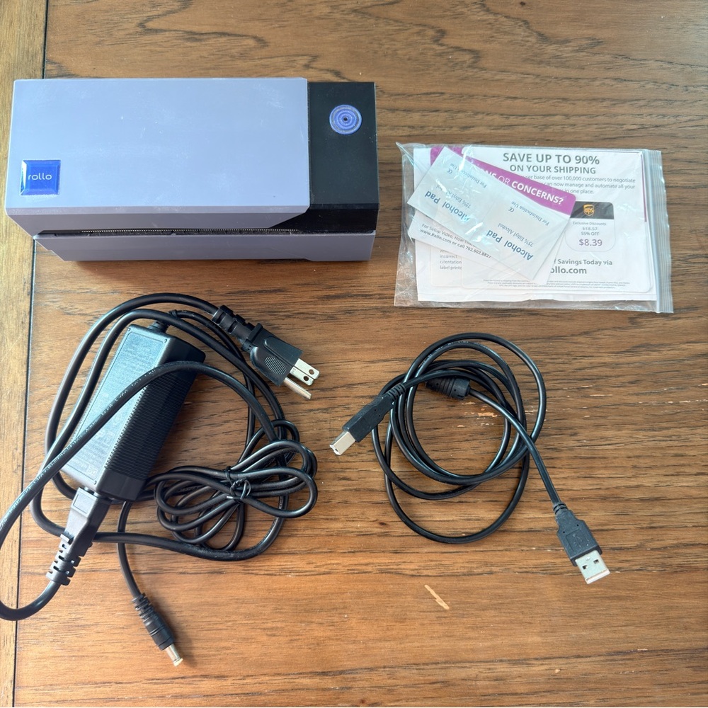 Rollo Label Printer with Cables